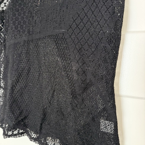 Xirena Black Lace Sheer Cami Tank Top Women's Size Medium Festival Camisole - Picture 4 of 5